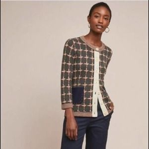 Anthropologie Field Flower Lois Knit Cardigan